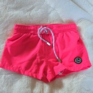 Binky Bro Neon Pink Swim Shorts
